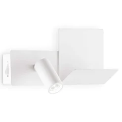 Applique Camera Da Letto-Ideal Lux komodo-1 ap applique bianco sinistro per camera da letto