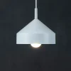 Lampade A Sospensione-Ideal Lux lampada a sospensione per penisola cono bianco