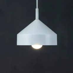 Lampade A Sospensione-Ideal Lux lampada a sospensione per penisola cono bianco