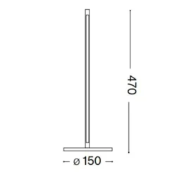 Lampade Da Tavolo-Ideal Lux lampada da tavolo filo tl ottone per solotto led 3000k