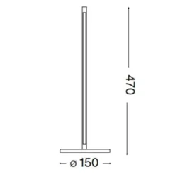 Lampade Da Tavolo-Ideal Lux lampada da tavolo nera led 3000k filo tl design moderno