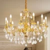Lampadari Moderni-Ideal Lux lampadario gioconda sp12 oro 12 luci goccia