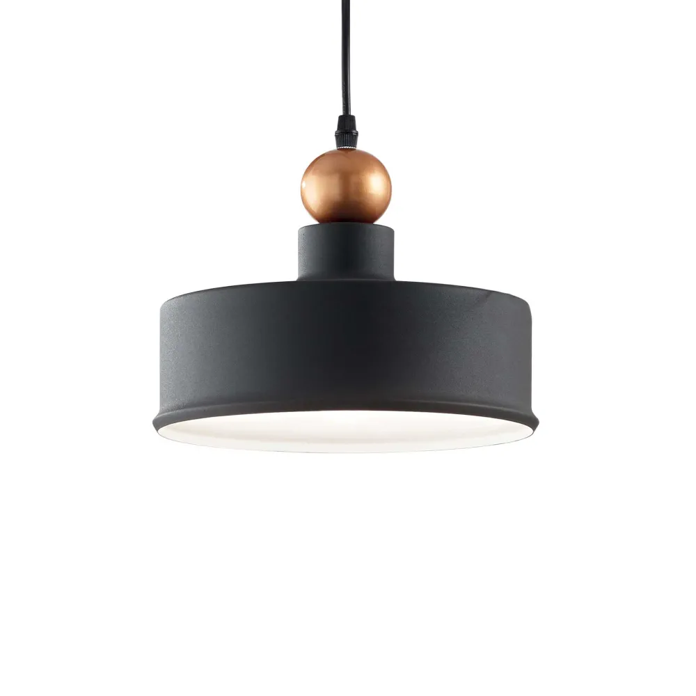 Lampade A Sospensione-Ideal Lux lampada triade-2 sp1 a sospensione antracite per tavolo soggiorno