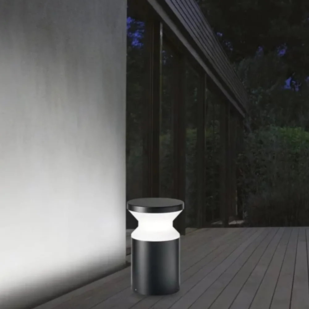 Lampioni Da Giardino-Ideal Lux lampioncino per esterni da giardino antracite torre pt1