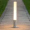 Lampioni Da Giardino-Ideal Lux lampione da esterno edo pt1 round bianco cilindrico ip44