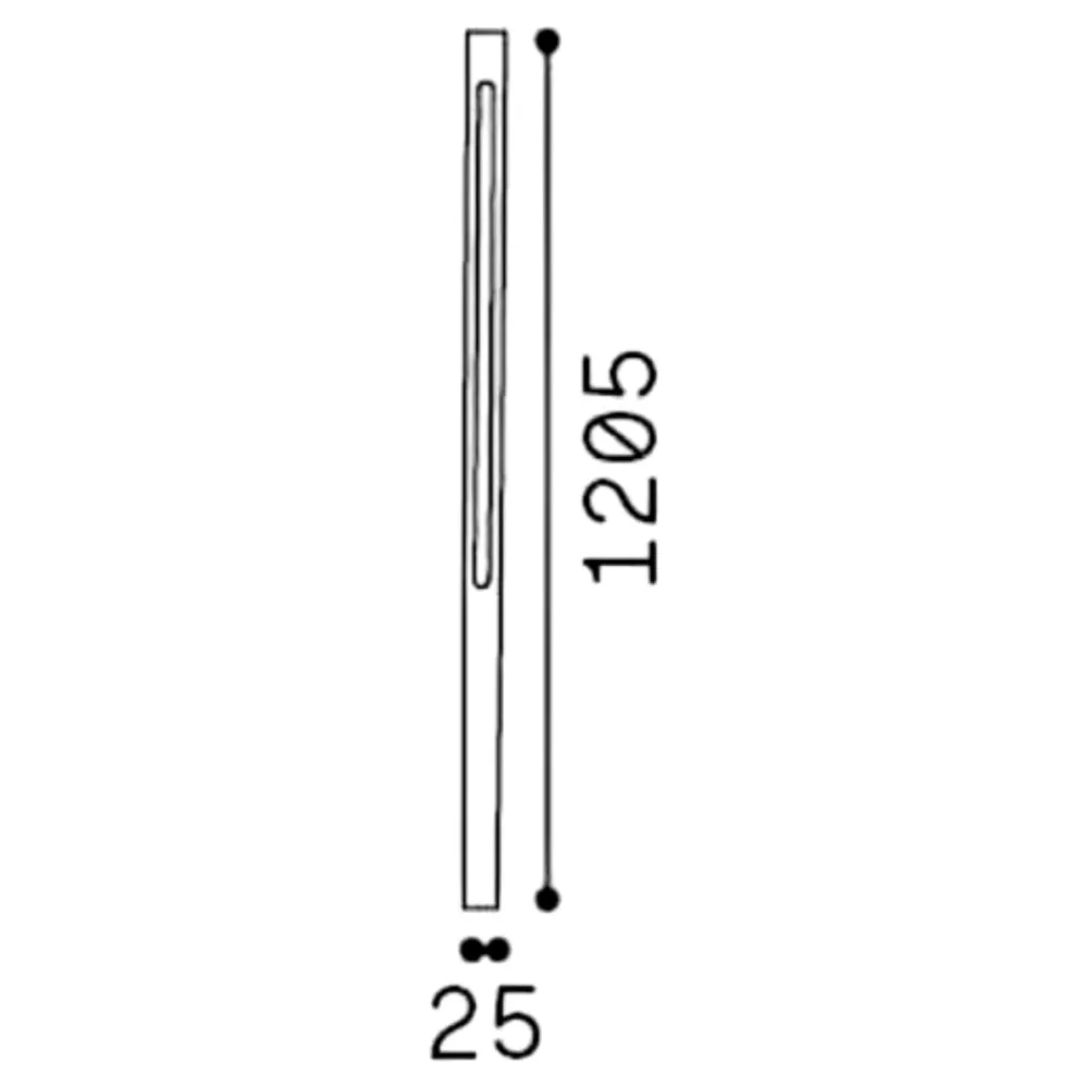 Lampioni Da Giardino-Ideal Lux lampione da giardino led 19w 3000k jedi pt h120 nero 120cm
