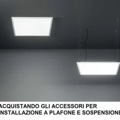 Plafoniere Moderne-Ideal Lux led panel fi 3000k cri90 pannello led da incasso confezione n2