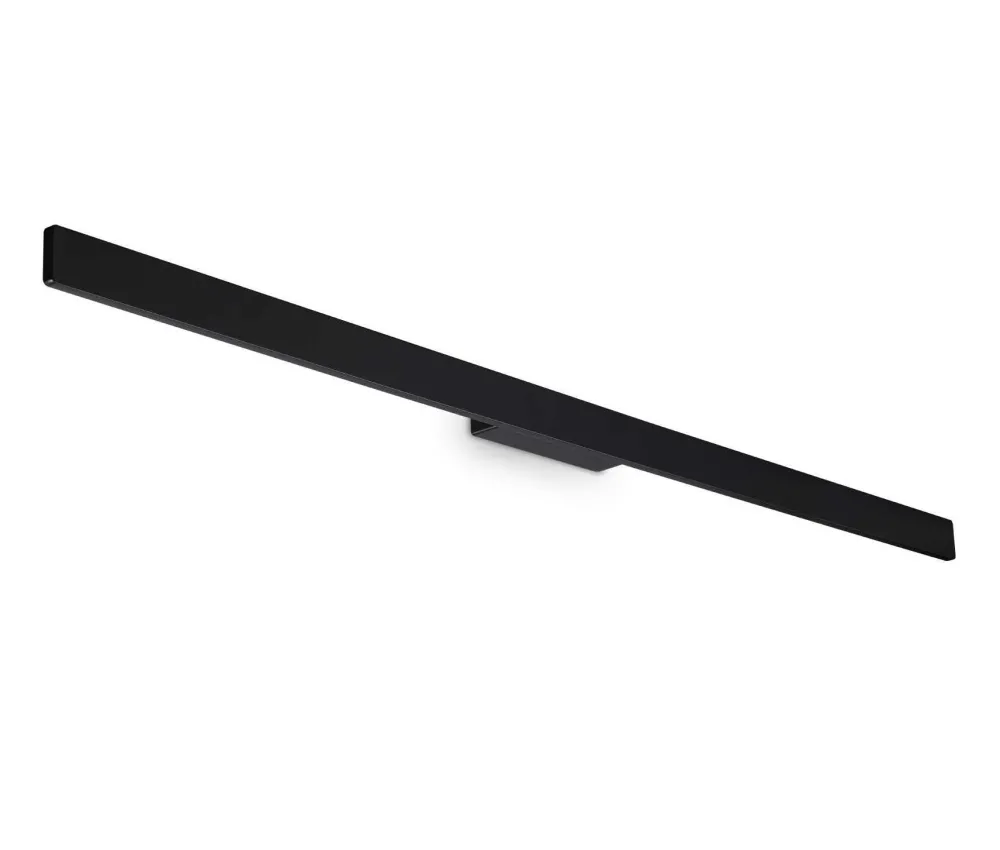 Applique Da Esterno-Ideal Lux linea ap d144 applique da esterno doppio fascio led 3000k nera ip54