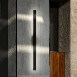 Applique Da Esterno-Ideal Lux linea ap d144 applique da esterno doppio fascio led 3000k nera ip54
