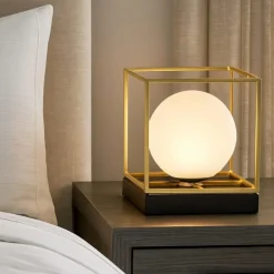Abat Jour-Ideal Lux lingotto tl1 small abat-jour per comodini camera da letto albergo ottone