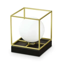 Abat Jour-Ideal Lux lingotto tl1 small abat-jour per comodini camera da letto albergo ottone