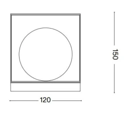 Abat Jour-Ideal Lux lingotto tl1 small abat-jour per comodini camera da letto albergo ottone
