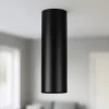 Faretti Da Soffitto-Ideal Lux look pl1 faretto cilindro nero da soffitto