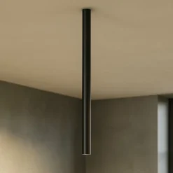 Faretti Da Soffitto-Ideal Lux look pl1 faretto da cucina cilindro nero