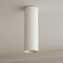 Faretti Da Soffitto-Ideal Lux look pl1 faretto led 5w 3000k da soffitto cilindro bianco