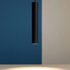 Lampade A Sospensione-Ideal Lux look sp1 d06 lampada a sospensione cilindro nero