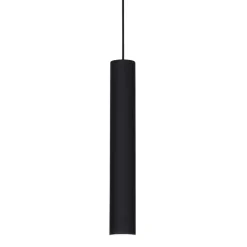 Lampade A Sospensione-Ideal Lux look sp1 d06 lampada a sospensione cilindro nero