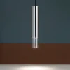 Lampade A Sospensione-Ideal Lux look sp1 d06 lampada a sospensione cromo cilindro