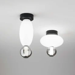 Plafoniere Moderne-Ideal Lux lumiere-2 pl plafoniera in vetro led 18w 3000k