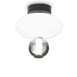 Plafoniere Moderne-Ideal Lux lumiere-2 pl plafoniera in vetro led 18w 3000k