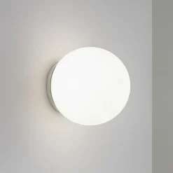 Applique Da Parete-Ideal Lux mapa ap1 d15 applique da parete vetro sfera bianca