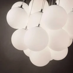 Lampadari Moderni-Ideal Lux mapa plus sp22 lampadario 22 luci per salotto sfere vetro