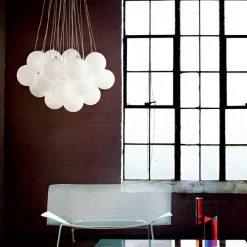 Lampadari Moderni-Ideal Lux mapa plus sp22 lampadario 22 luci per salotto sfere vetro