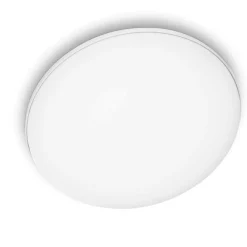 Plafoniere Da Esterno-Ideal Lux mib pl round plafoniera da esterno tonda led 3000k bianca ip65