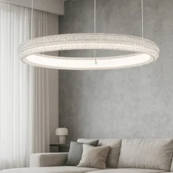 Lampadari Moderni-Ideal Lux miracle sp d40 lampadario moderno cristalli led 3000k