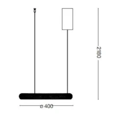 Lampadari Moderni-Ideal Lux miracle sp d40 lampadario moderno cristalli led 3000k