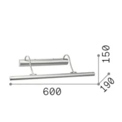Applique Da Bagno-Ideal Lux mirror-10 ap4 applique per specchio da bagno brunito