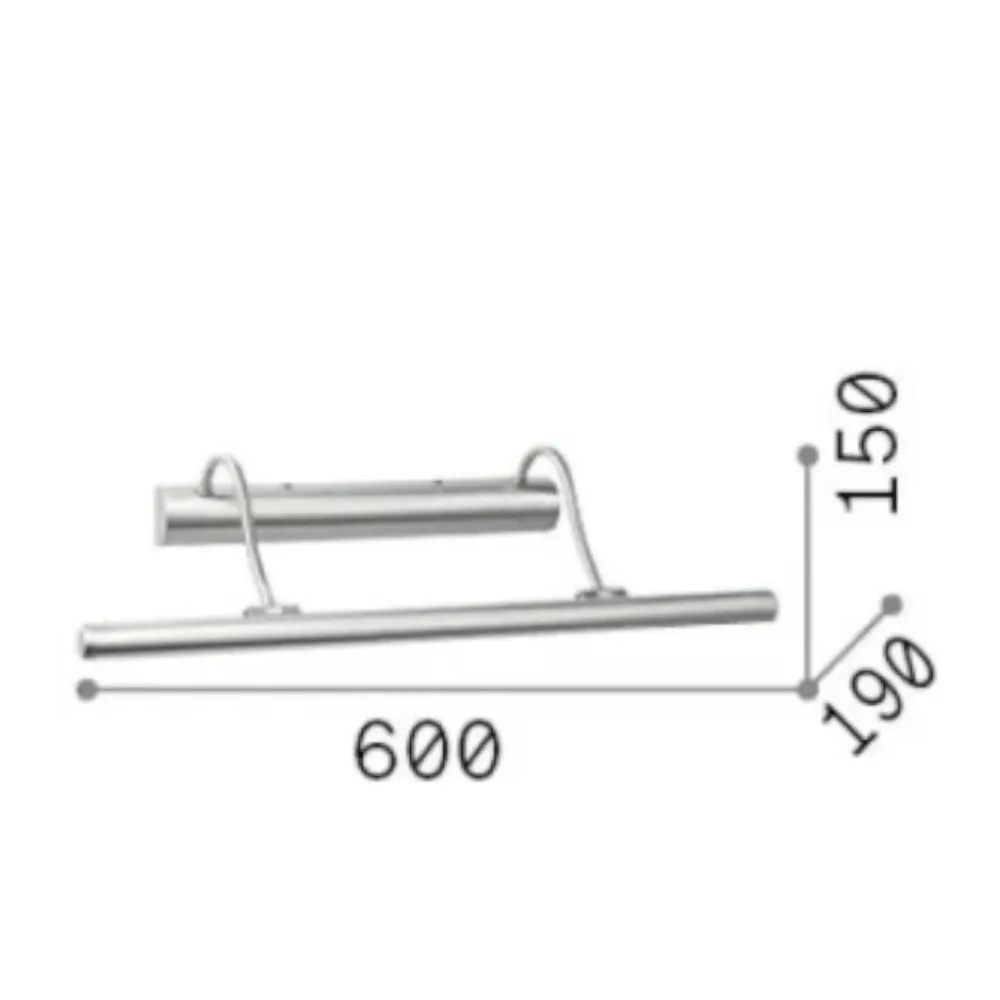 Applique Da Bagno-Ideal Lux mirror-10 ap4 applique per specchio da bagno brunito