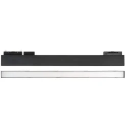 Illuminazione A Binario-Ideal Lux modulo faretto led 48v 26w 3000k nero per binario monofase ottica 100