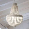 Lampadari Moderni-Ideal Lux monet sp6 lampadario shabby chic bianco sei luci