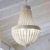 Lampadari Moderni-Ideal Lux monet sp5 lampadario per salotto shabby chic bianco 5 luci