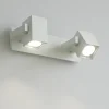 Applique Da Parete-Ideal Lux mouse ap2 bianco applique faretti squadrati orientabili gu10