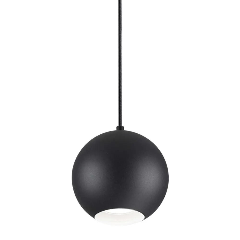Lampade A Sospensione-Ideal Lux mr jack sp1 big lampada a sospensione per isola cucina nera