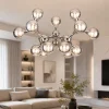 Lampadari Moderni-Ideal Lux nodi sp15 lampadario moderno cromo sfere vetro