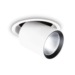 Faretti Da Incasso-Ideal Lux nova fi 30w 4000k faretto da incasso led orientabile estraibile bianco