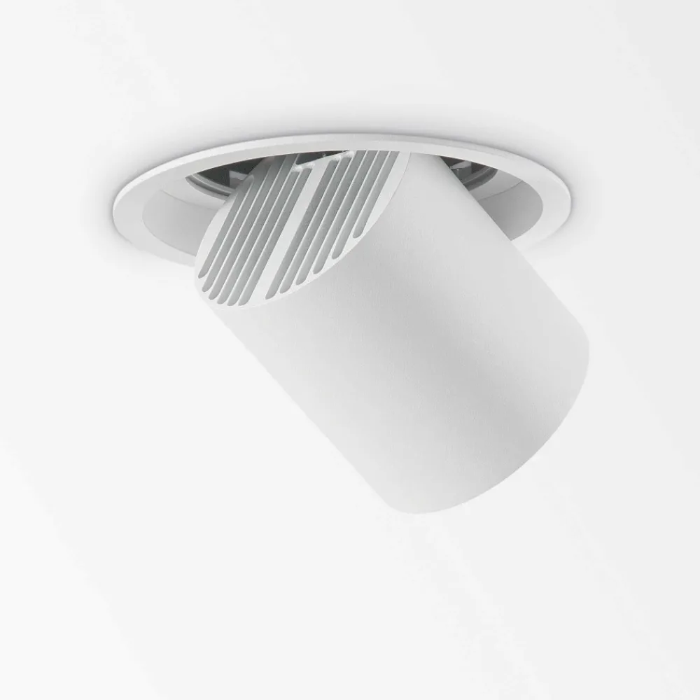 Faretti Da Incasso-Ideal Lux nova fi 30w 4000k faretto da incasso led orientabile estraibile bianco