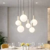 Lampadari Moderni-Ideal Lux odeon lampadario a cascata 6 sfere led 3000k