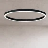 Lampadari Moderni-Ideal Lux oracle slim sp d070 nero round lampadario led 38w 3000k