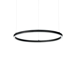 Lampadari Moderni-Ideal Lux oracle slim sp d050 round lampadario led 32w 4000k cerchio nero