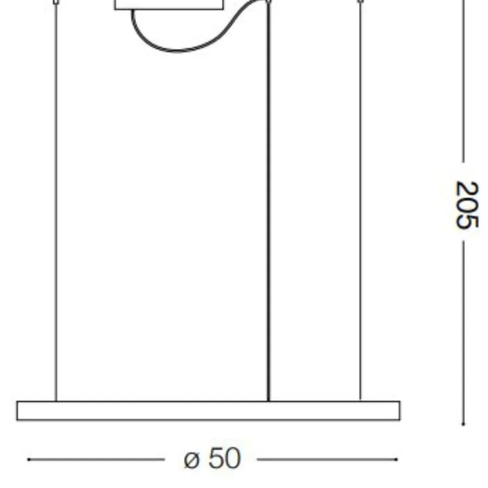 Lampadari Moderni-Ideal Lux oracle slim sp d050 round lampadario led 32w 4000k cerchio nero