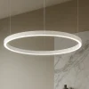 Lampadari Moderni-Ideal Lux oracle slim sp d050 round lampadario led 29w 3000k dimmerabile dali