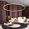 Lampadari Moderni-Ideal Lux oracle slim sp d090 round 4000k lampadario bianco