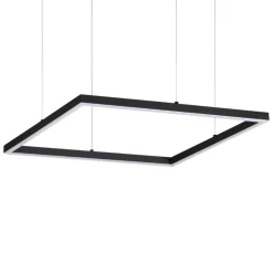 Lampadari Moderni-Ideal Lux oracle slim sp d070 square lampadario quadrato led 41w 3000k nero