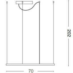 Lampadari Moderni-Ideal Lux oracle slim sp d070 square lampadario quadrato led 41w 3000k nero