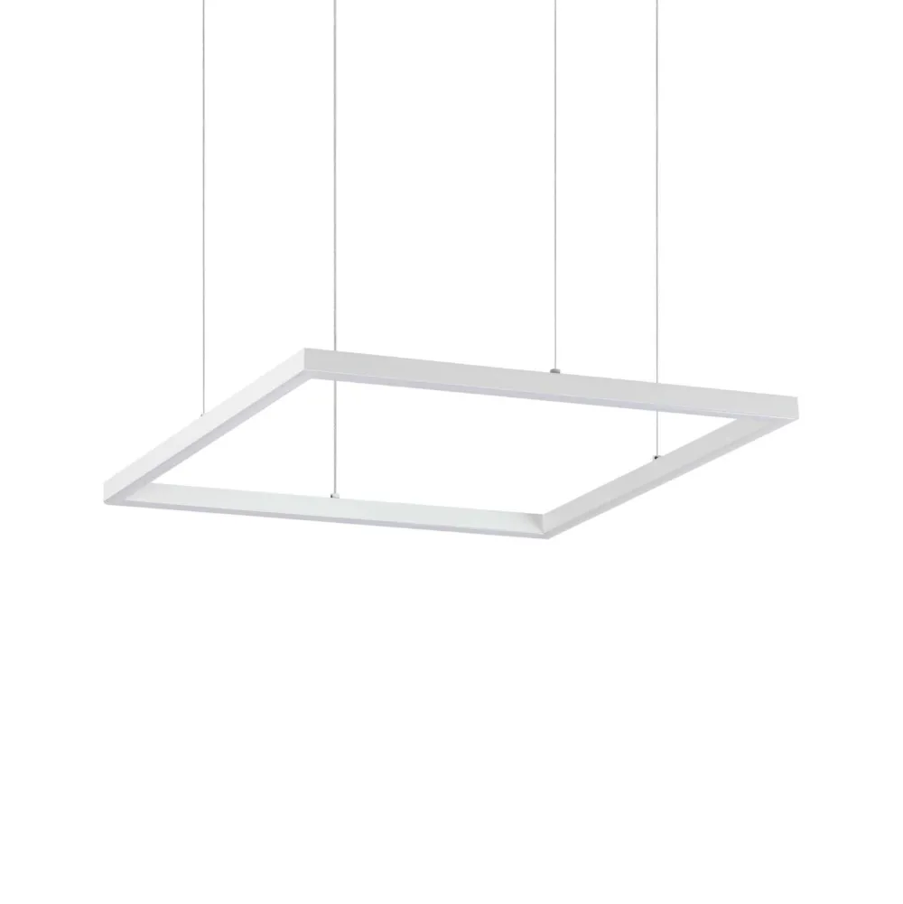 Lampadari Moderni-Ideal Lux oracle slim sp d070 square lampadario bianco led 41w 3000k