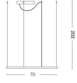 Lampadari Moderni-Ideal Lux oracle slim sp d070 square lampadario bianco led 41w 3000k